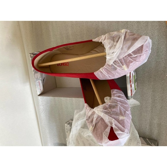 Bongo Womens Red Suede Flats Ballet Flat Shoes NIB 9.5M - Picture 5 of 9
